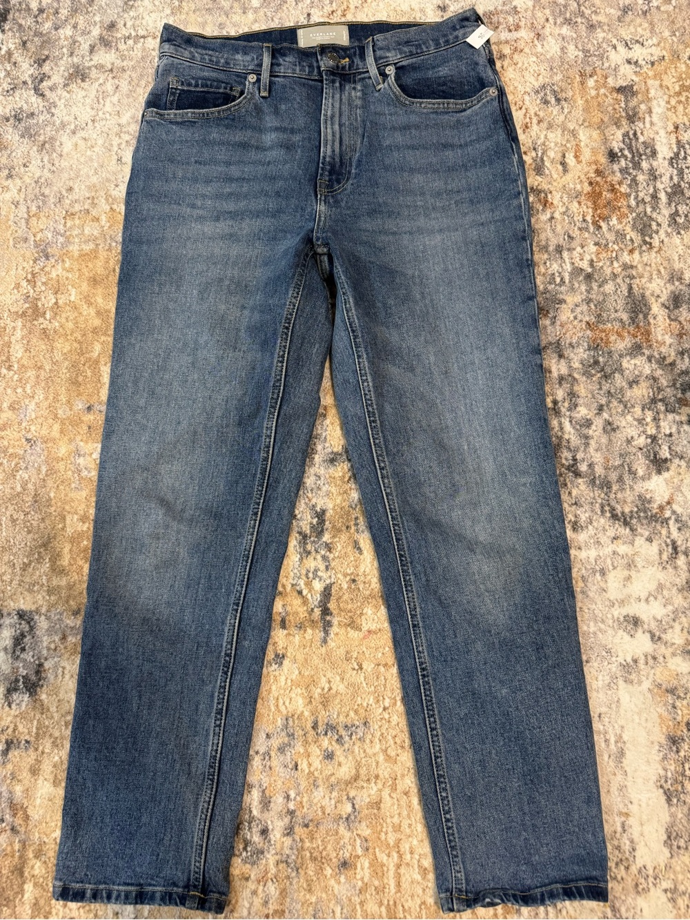 Everlane Midwash Straight Jeans - Indigo Blue